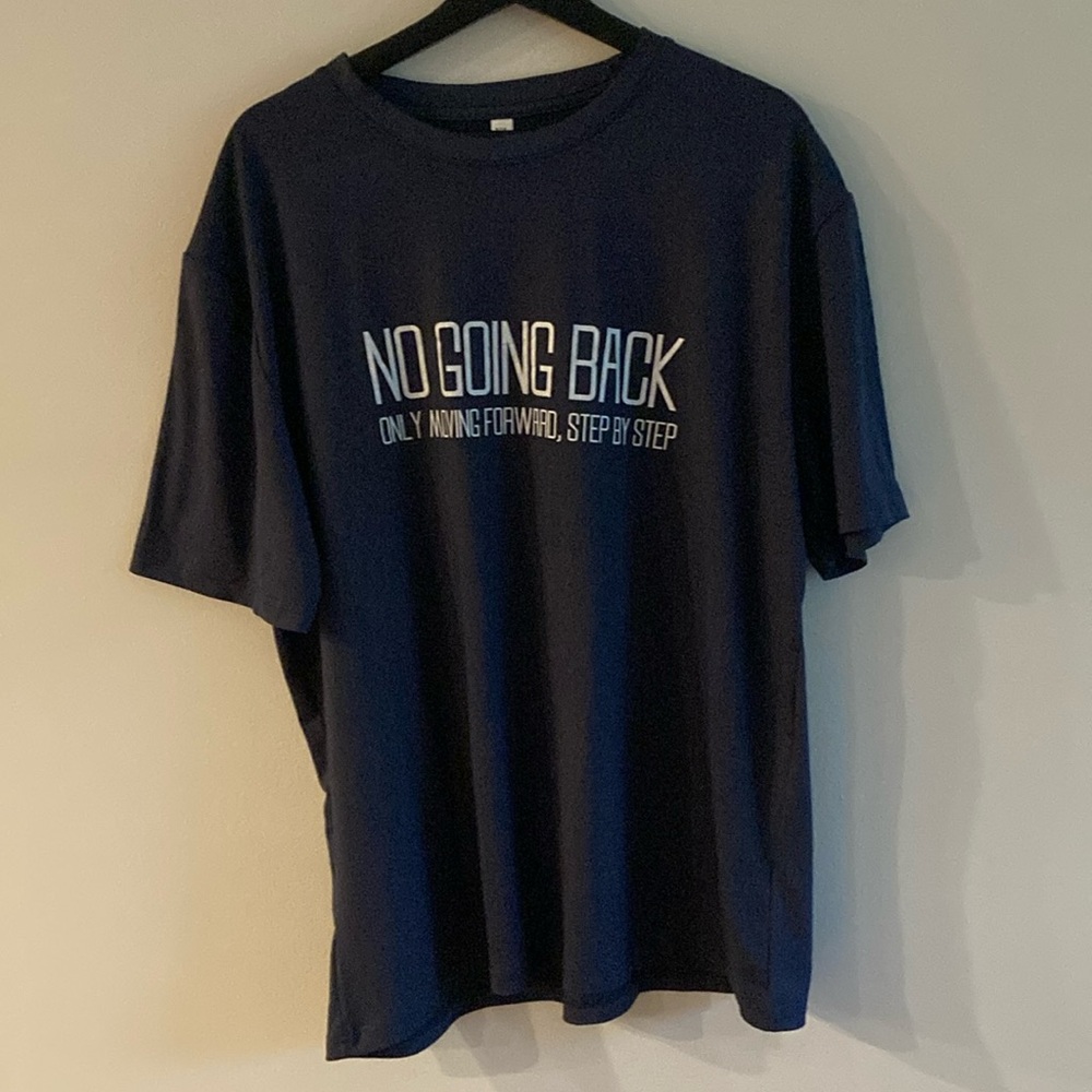 Navy Short Sleeve No Going Back Navy Crew Neck Short Sleeve T-Shirt XL NWOT